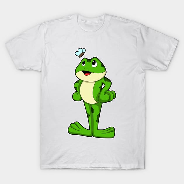 Frog with Fly T-Shirt by Markus Schnabel
